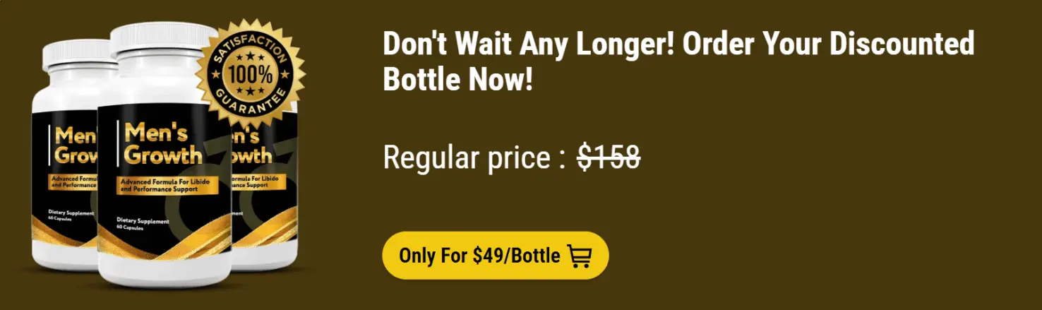 Men's Growth price label